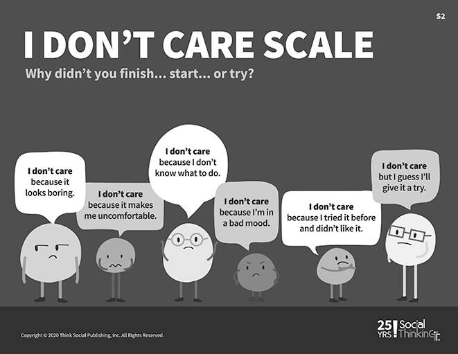 Social Thinking Frameworks Set 2: I Don't Care Scale
