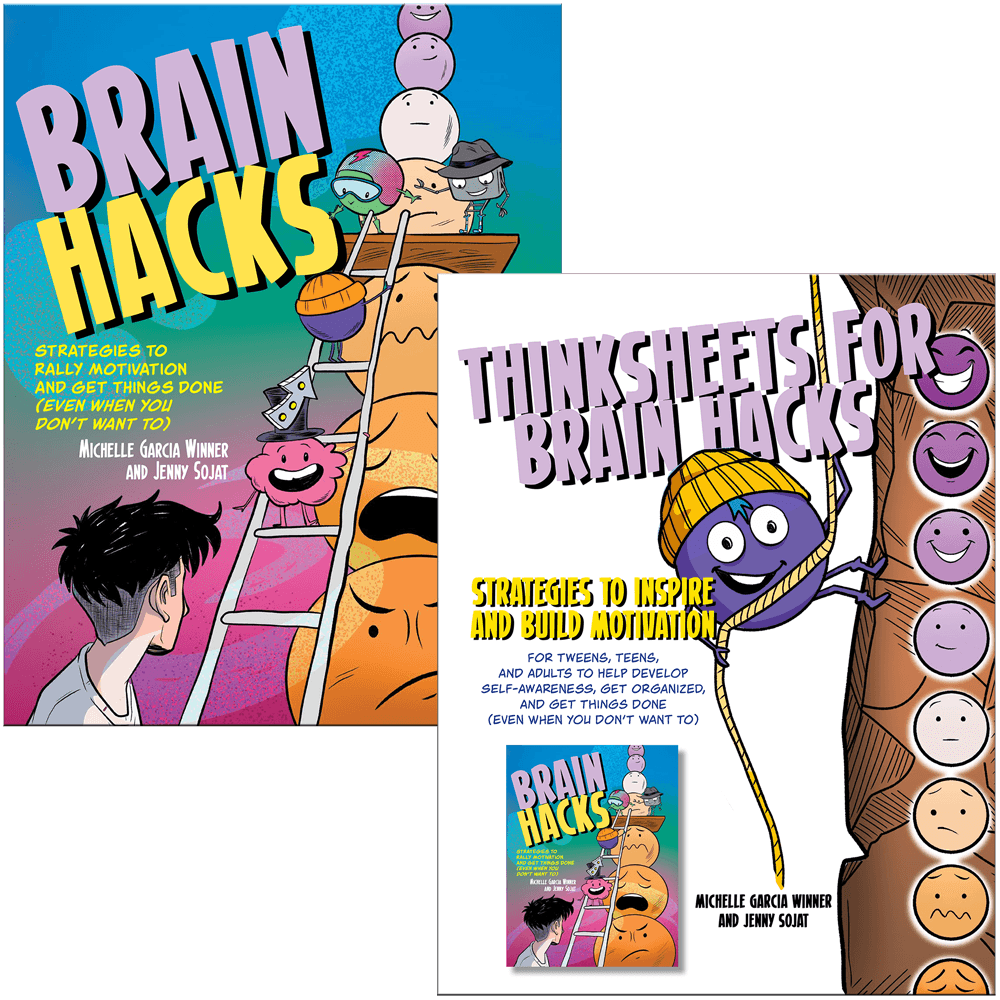 Brain Hacks Graphic Novel and Thinksheets Book Bundle – view image 1