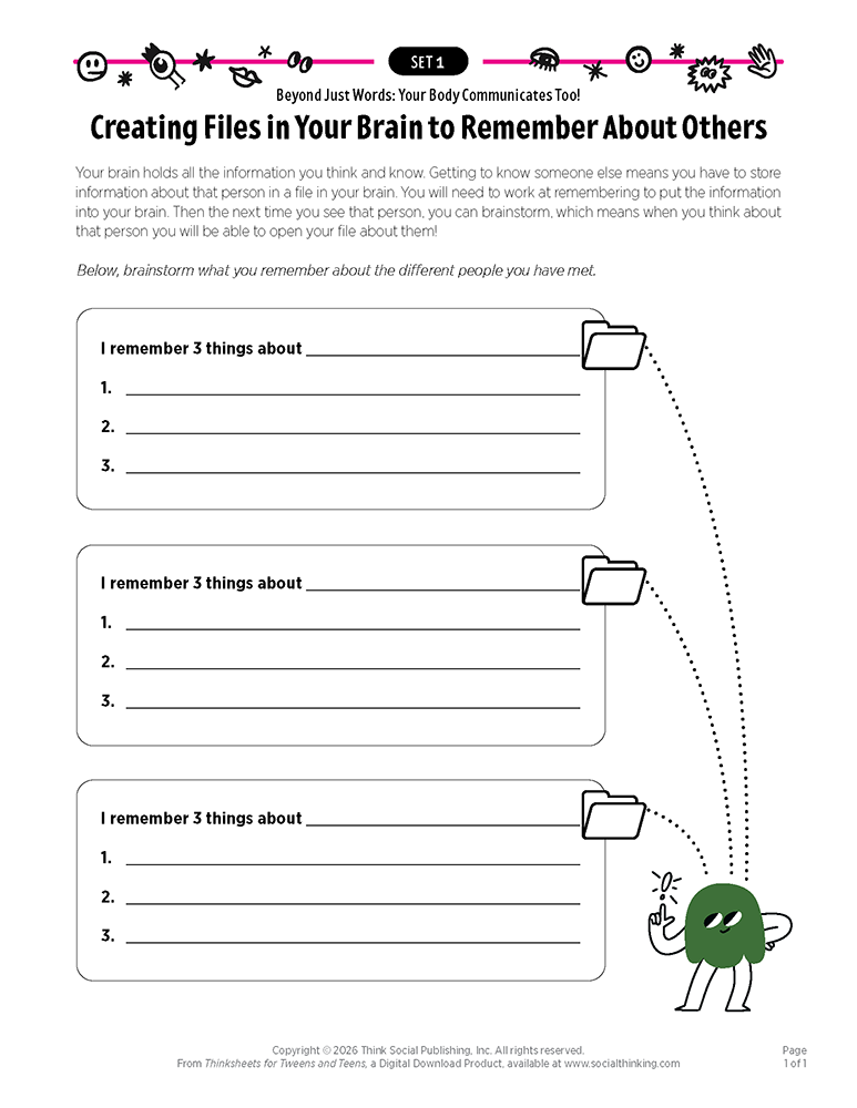 Thinksheets for Tweens & Teens Set 1 (Digital Download) – view image 2