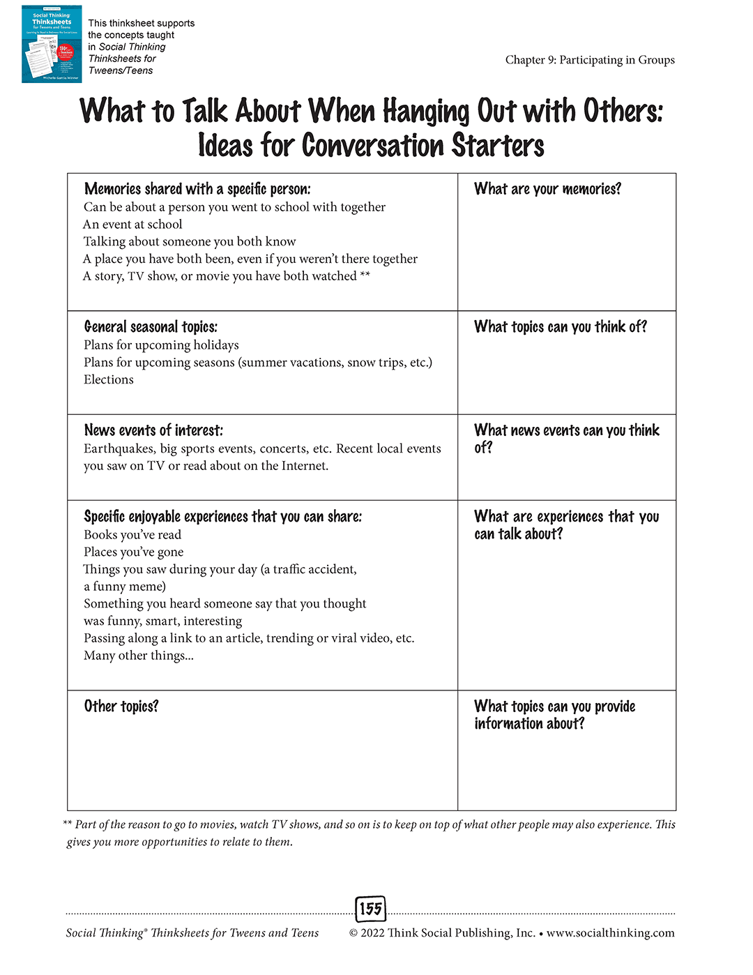 What to Talk About